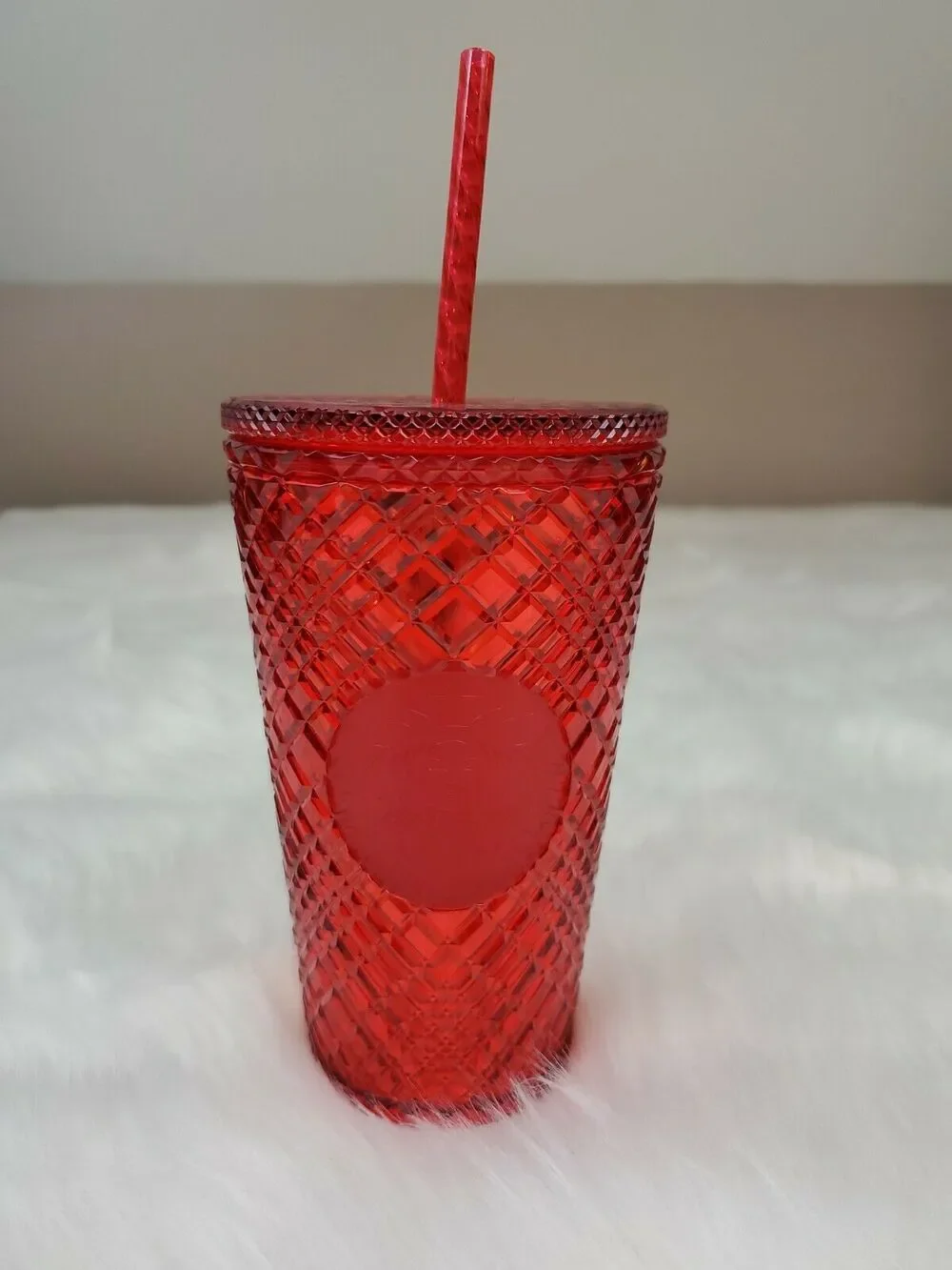Starbucks 2021 Holiday Christmas Jeweled Cold Tumbler RED 16oz Grande New
